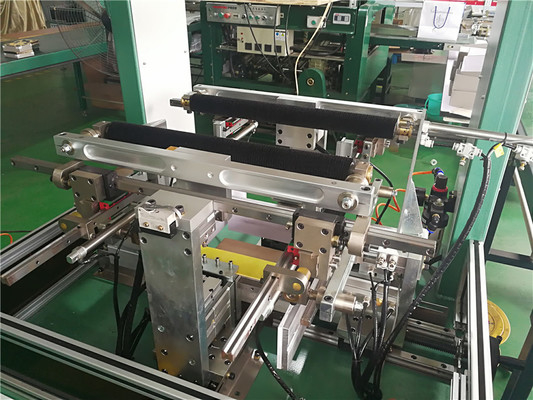 Cardboard Rigid Box Stapling Machine / PLC Control Machine High Efficiency