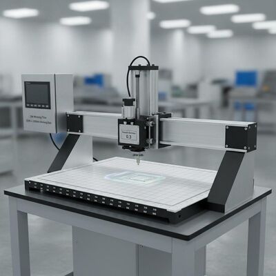 Traceur de colle XY avec un diamètre de buse de 0,3 mm, un temps de travail de 24 heures et une taille de travail de 3200x2000 mm pour la colle de précision