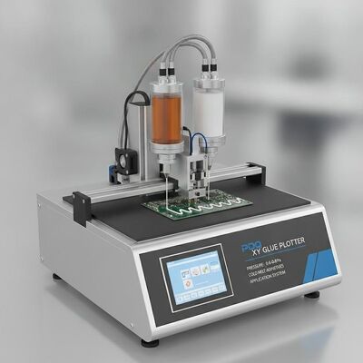 XY Glue Plotter avec une pression de 0,6 à 0,8 Pa, une hauteur de pile de 840 mm et une sortie de colle de 2 à 3 kg/h pour un collage de précision