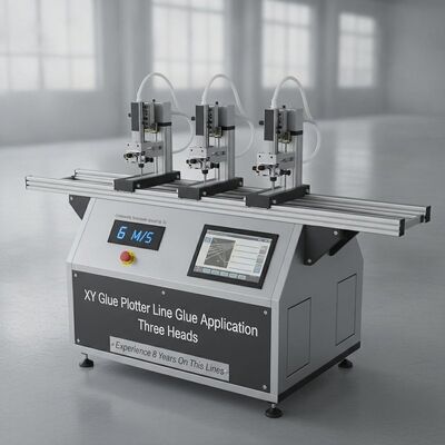 XY Glue Plotter Machine à coller CNC avec vitesse sélectionnable en continu jusqu'à 6 M/S Trois têtes et 24h de temps de travail